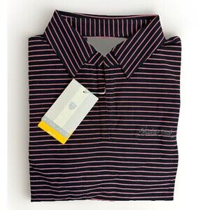 Nike Golf Dri-FIT Polo Shirt Women’s S Shadow Creek Black Red Stripe Malaysia